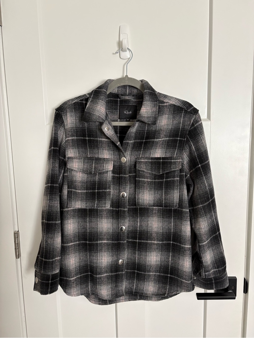 Rails Black & Gray Plaid Shacket